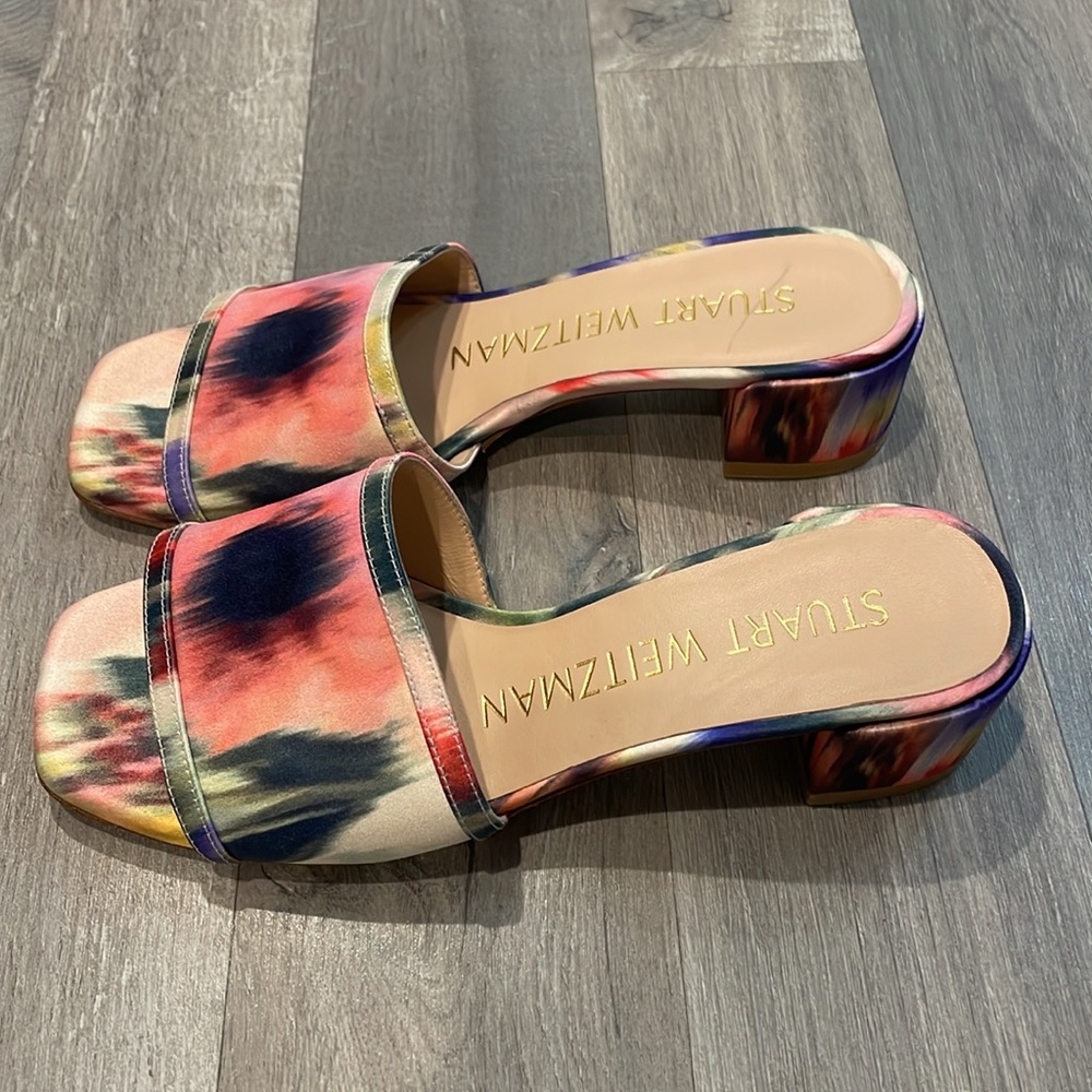 Stuart Weitzman Cayman 35 Block Slide Sandal - Picture 3 of 7